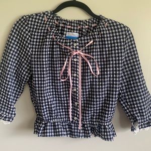Edwardian Gingham Blouse